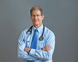 Image of Dr. Jonas with stethescope for medical education article