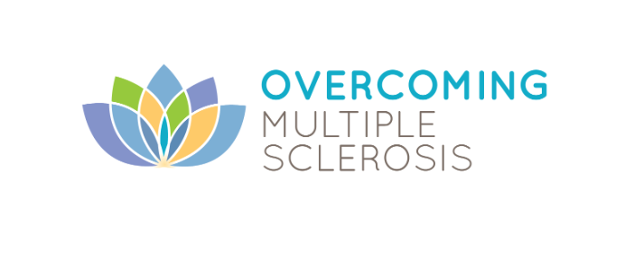 Overcoming Multiple Sclerosis Logo with lotus flower