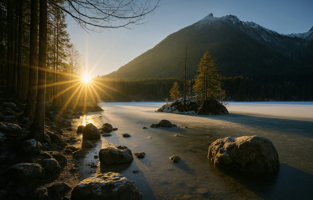 Sunrise Over Lake