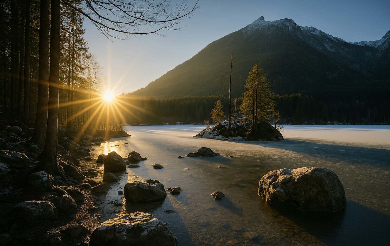 Sunrise Over Lake
