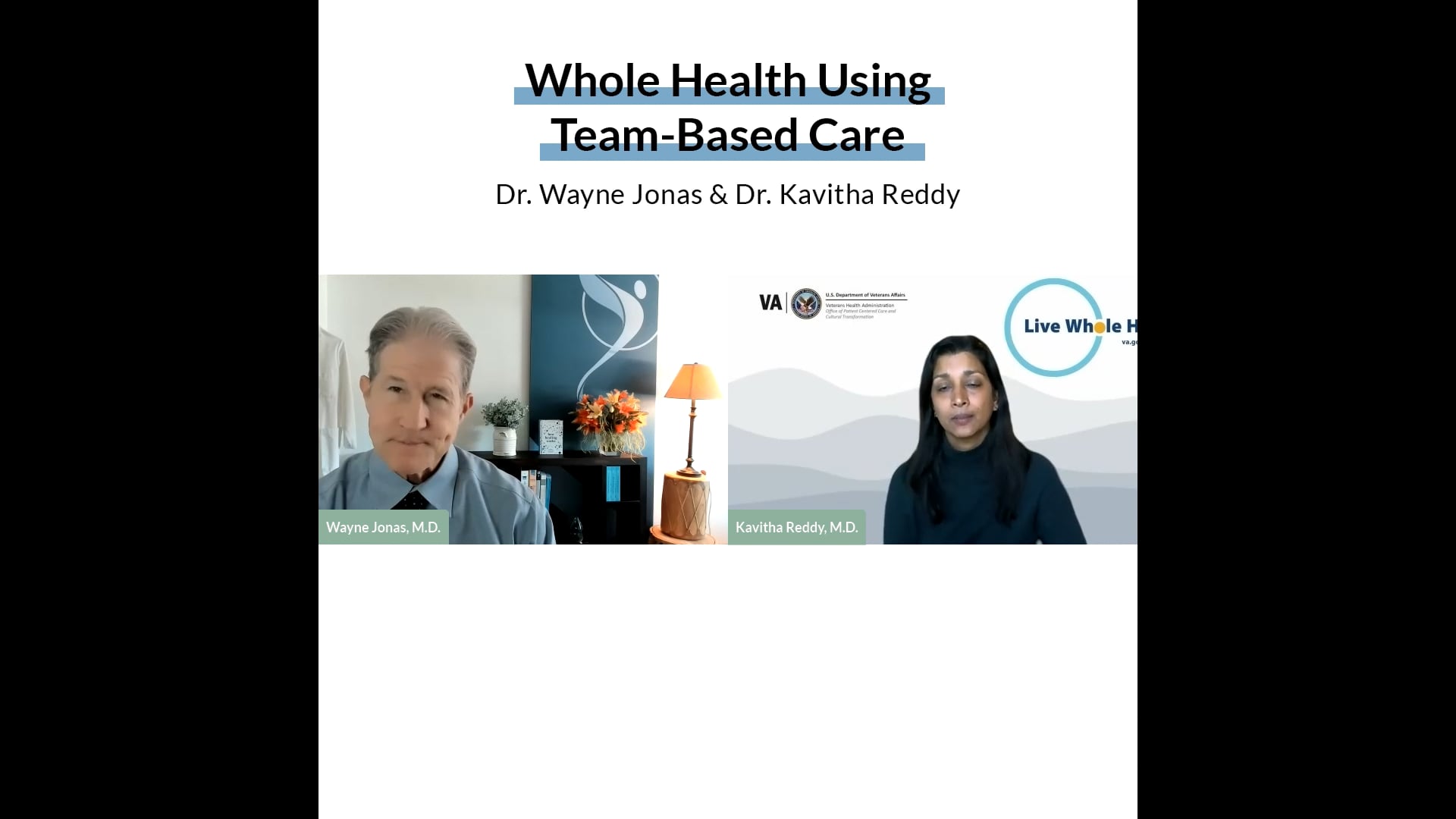 Whole Health Using Team-Based Care