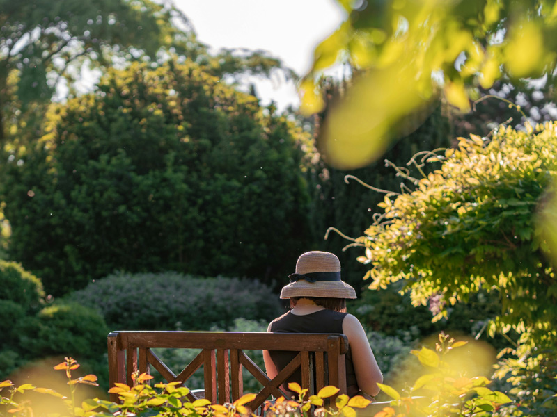 Woman in Garden